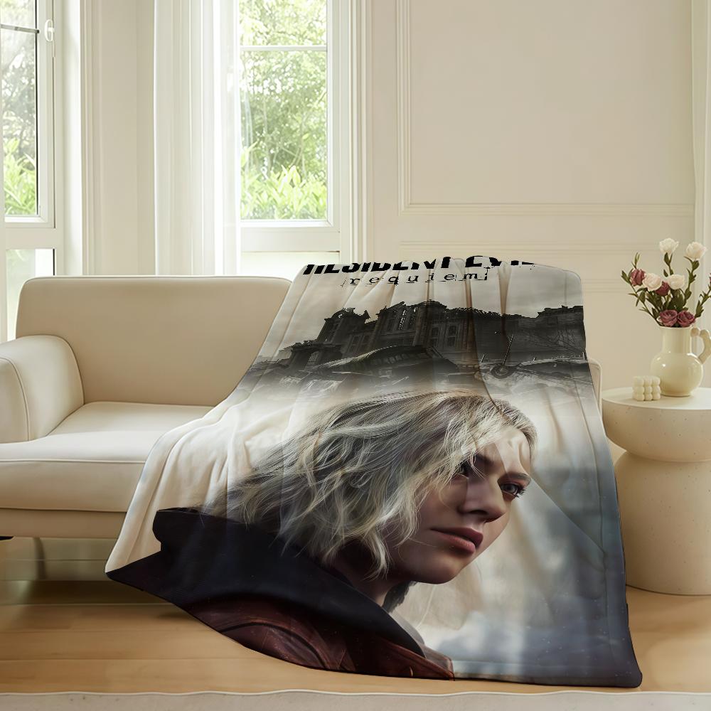 Adventure game R residents E evil Blanket For Sofa Office Bed Plane Travel Sleep Read Relax Camping Soft And Warm