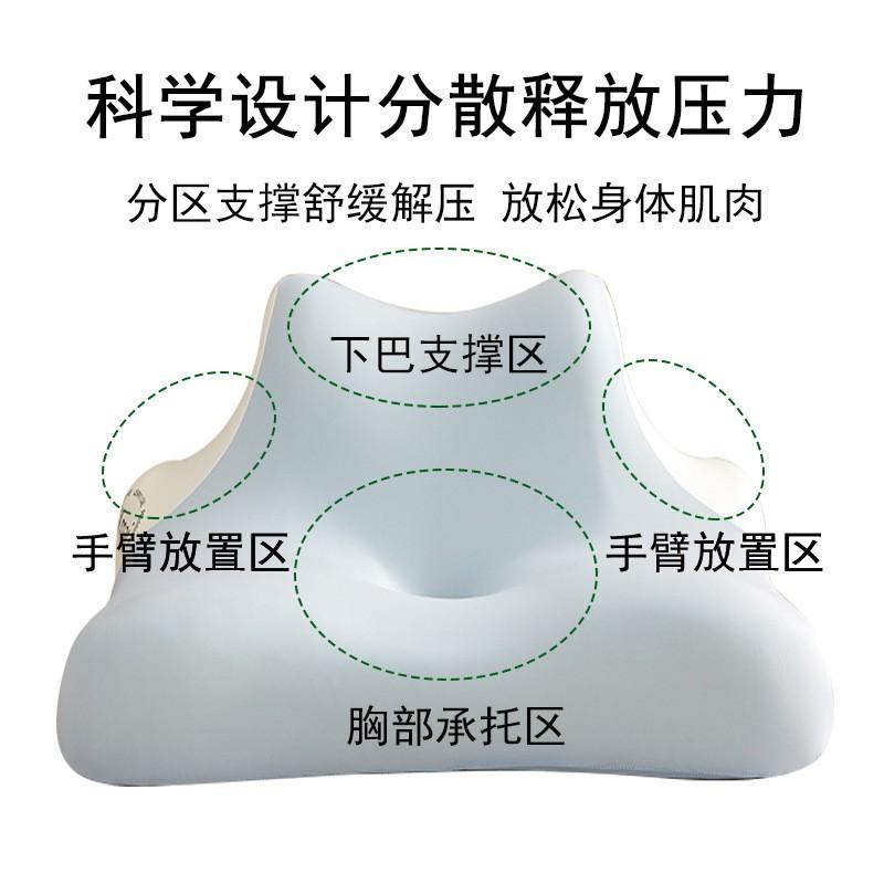 Ergonomic Memory Foam Pillow Prone Sleeping Neck Support Phone Use Breathable Soft Single Person