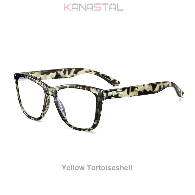 Damen Blaulichtfilterbrille Gestell Herren Anti-Ermüdungsgläser Computer Kunststoffbrille Rezept Myopie Lesebrille