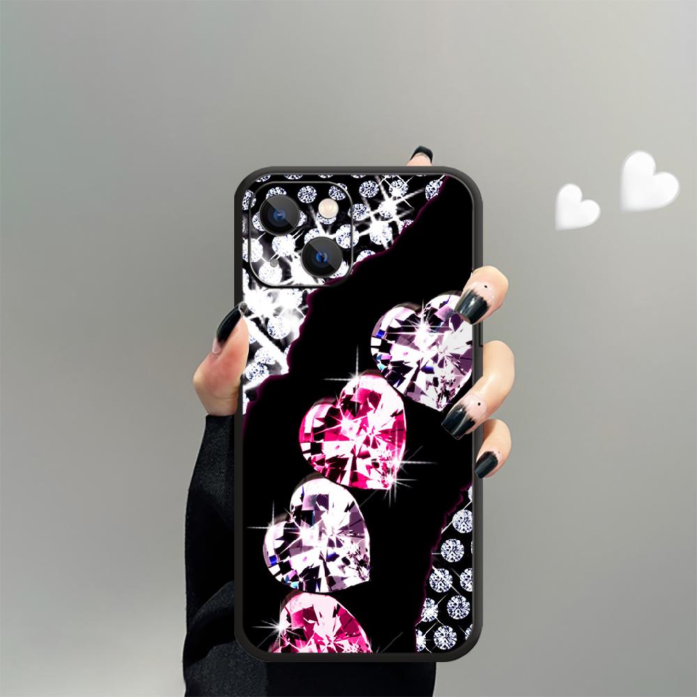 Diamond Gems Fashion Art Phone Case For iPhone Samsung Galaxy Redmi Xiaomi Oppo OnePlus Note S A 7 8 9 10 11 12 13 14 20 21 22 23 53 54 Pro Plus Ultra