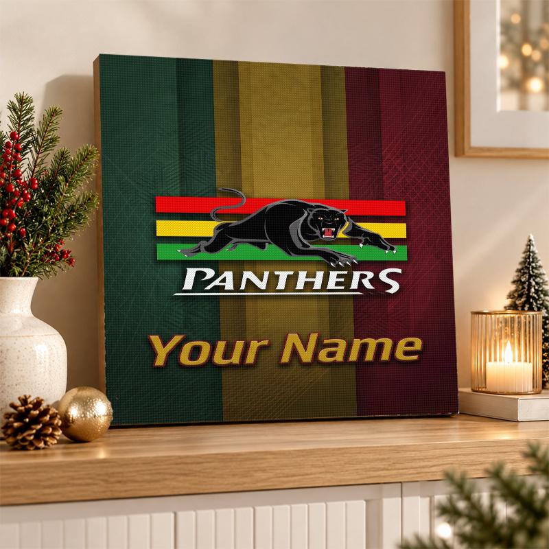 Penrith Panthers Custom Name Text 5D Diamond Painting Kit DIY Full Drill Diamond Art Decoration