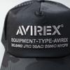 AVIREX NUMBERING Mesh Cap XL LL Black Camo