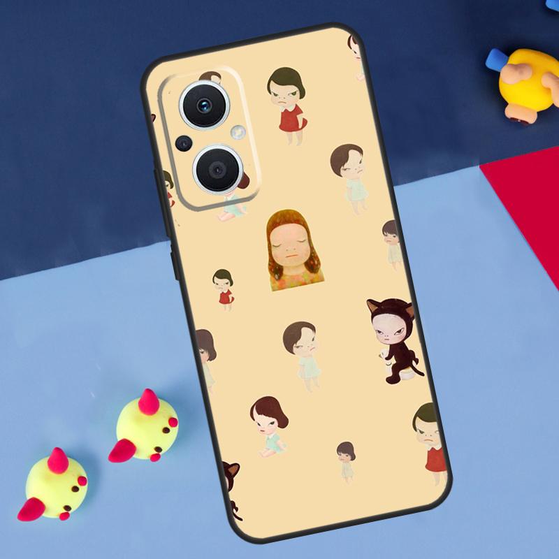 

Japan Yoshimoto nara Cartoon Girl For OPPO Reno 12F 13F 14F 11F 10 11 12 13 14 Pro 8T 7 8 Lite OPPO Find X9 X8 X6 X5 Pro Case OPPO Reno13 Pro