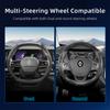 EXHN9 Suitable for Renault Carbon Fiber Texture Steering Wheel Cover with Segmented Quick-Release Design Sandero Clio Duster 