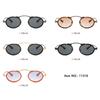 Superhot Eyewear 11318 Fashion 2023 Retro Luxury Metal Steampunk Style Small Oval Sunglasses