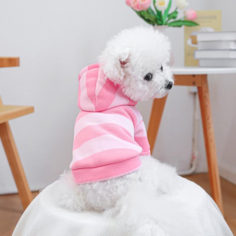 Pet Dog Hooded Sweater Small Breeds Warm Windproof Cotton Casual Outfit XS To XL