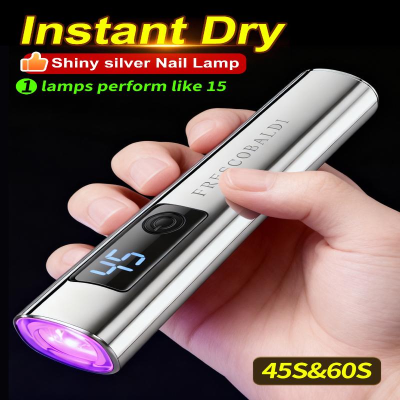 1Pcs Mini On-Screen Display Handheld Nail Art Uv Lamp For Gel Nails, Mini Nail Light, Portable Led Nail Lamp