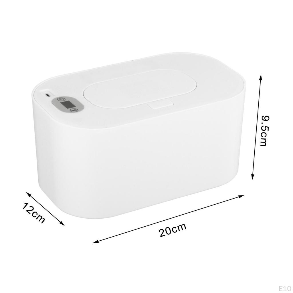Portable Heated Wipe Dispenser Quick Heating System with Large Capacity Box Tissue