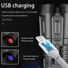 Ultra Bright Flashlight ABS Strong Light Focusing LED Flash Light Rechargeable Zoom Xenon Forces Outdoor Multi-function Torch