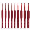 Simple Rubber Crochet Hooks Set Needle Handle Frosted Aluminum Handmade DIY Hook Head Crochet Sweater Weaving