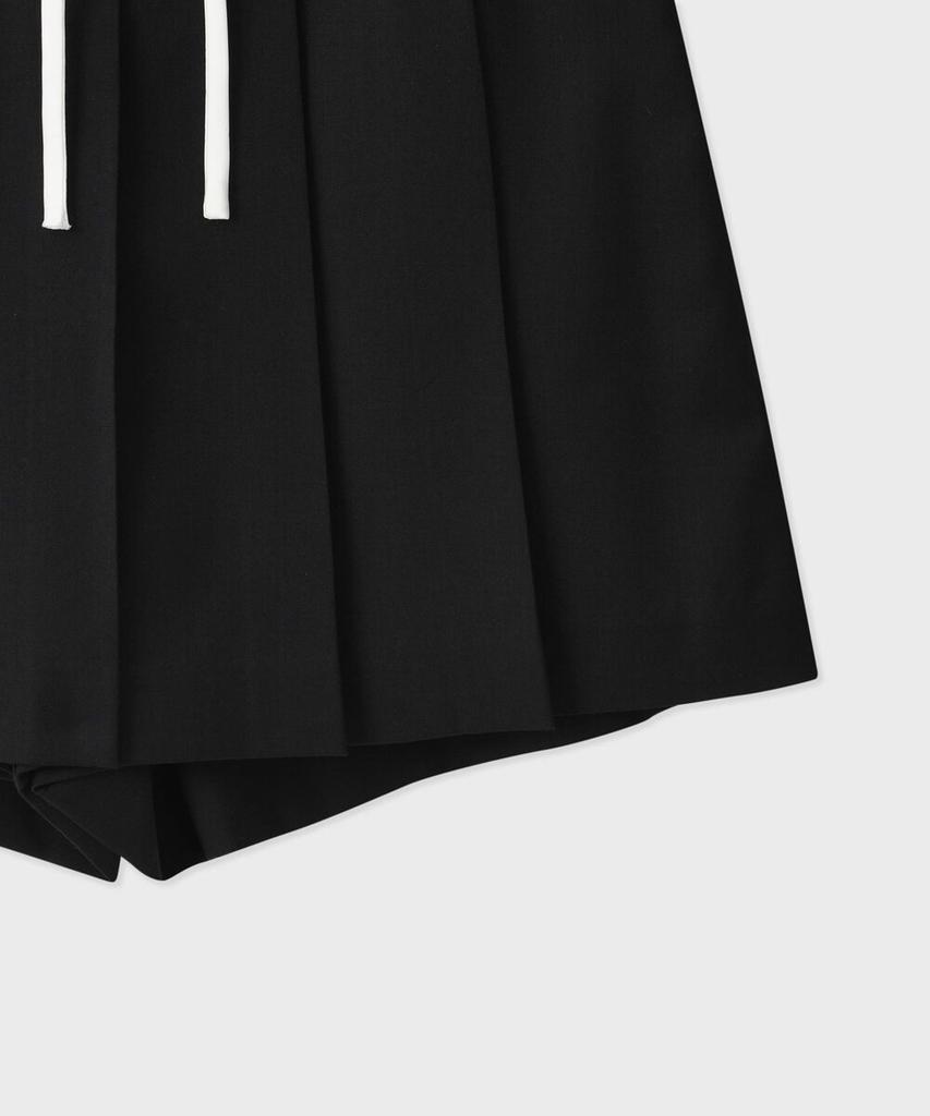Pallet Pleated Skirt Shorts Black