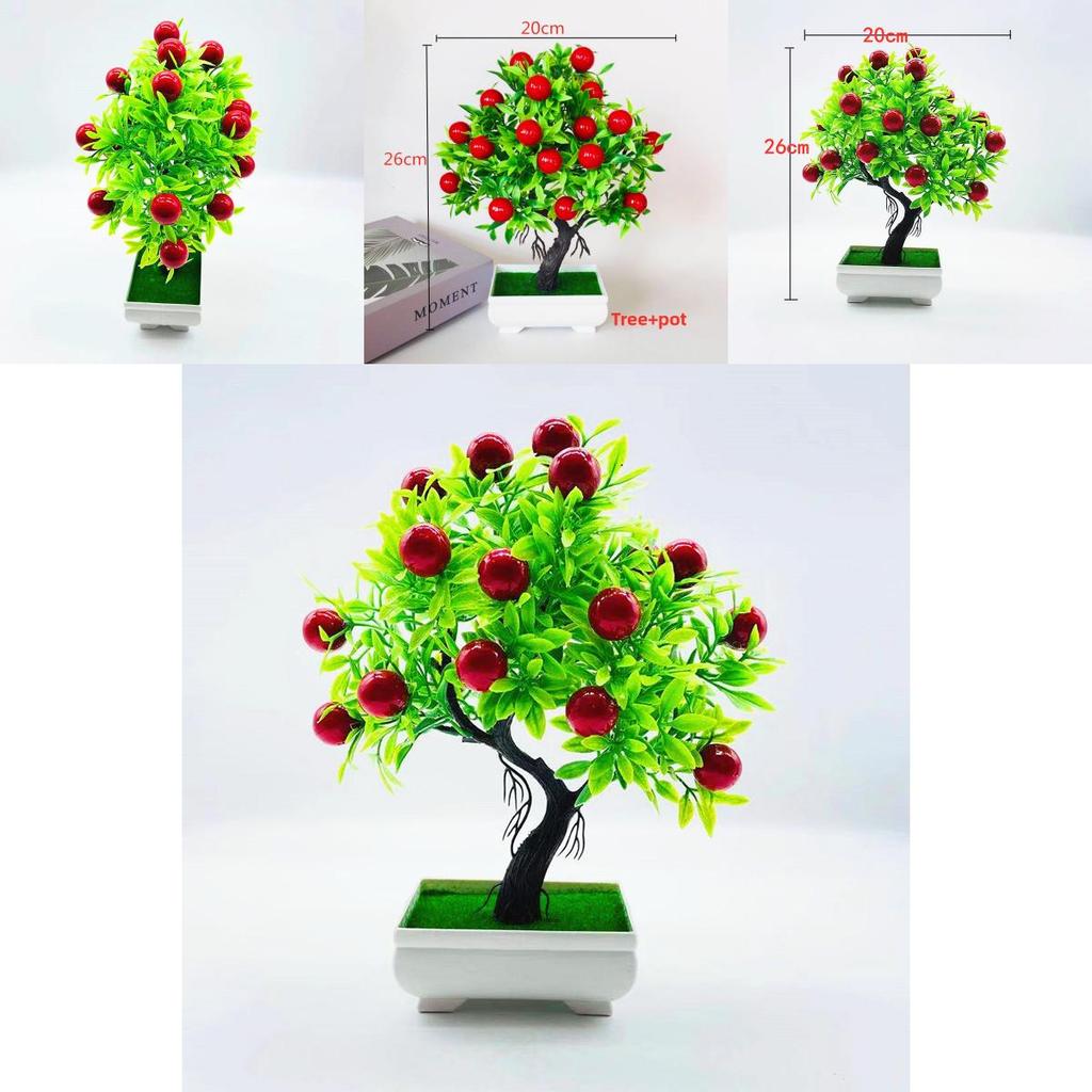 Cherries Artificial Fruit Plant With Plastic Material For Home Decor And Indoor Landscaping