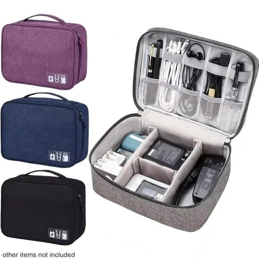 Dustproof Travel Electronic Storage Bag Portable Multifunctional Storage Case Cable Management