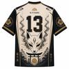 2026 Summer Fashion Retro Japanese Style Fox Day Design 3D Printing Outdoor Leisure Fitness Style V-neck T-shirt Size Up