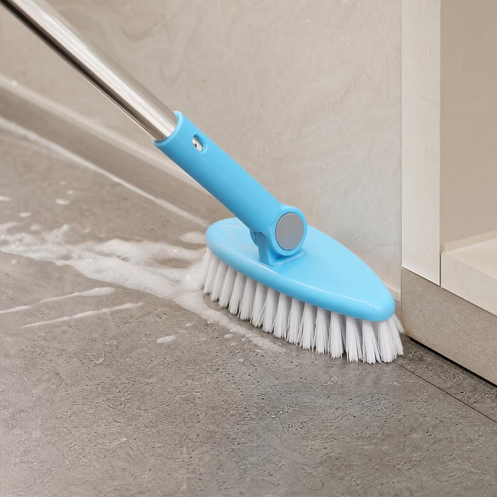 Long Handle Floor Brush with Hard Bristles for Home Cleaning and Hard-to- Corners