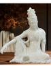 Sitting Meditation Guan Yin Buddha  Decorative Statue Buddhist Figures Home Living Room Office Wealth Luck Feng Shui Decor