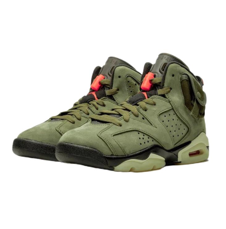 Air Jordan 6 Retro x Travis Scott Mid Olive Jordan 6 AJ6 TS CN1085-200 36