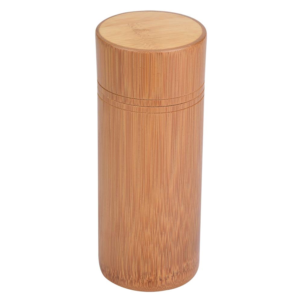

Portable Round Bamboo Tea Caddy, Tea Storage Box, Tea Jar Storage Holder, Tea Utensil Storage Container, Eco-Friendly, Durable, Candy Jar,