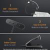LED Book Light Reading Light Eye Caring Clip-on USB Rechargeable Dimmable Light Lamp Adjustable Flexible Night Reading Lamp