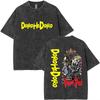 Summer Hot Sale Anime Dorohedoro Kaiman Washed Vintage T Shirt Y2k Gothic Manga Rock Tshirt Men Women Hip Hop Oversized Tshirt