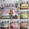 Pomeranian Dog King Queen Duvet Cover Puppy Bedding Set For Teens Adults Pet Animal Colorful Sky 2/3pcs Polyester Quilt Cover