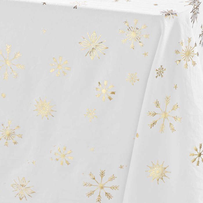 Nappe Collection Astre métallisée 140 x 240 cm or