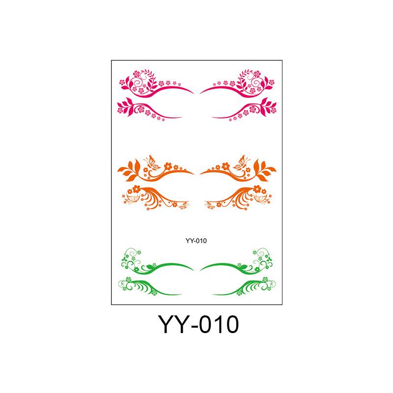 Waterproof Disposable Eyeshadow & Eyelash Tattoo Stickers - Sweatproof, Easy to Clean