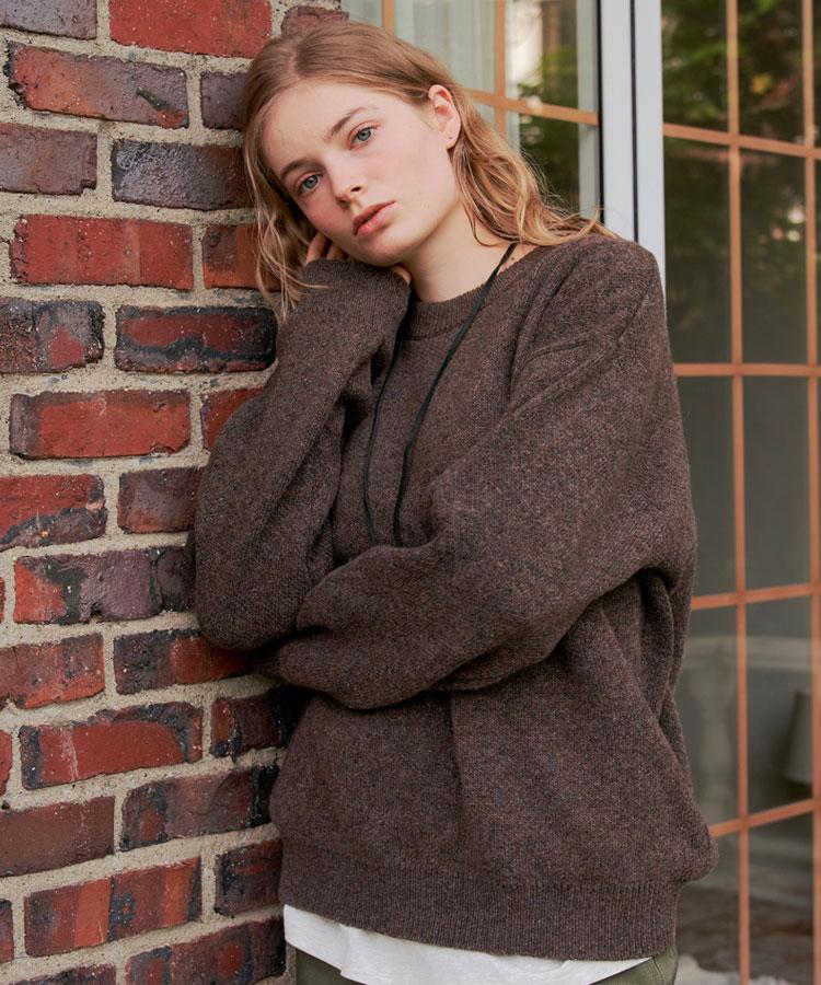 Geullounoteu Cozy Leaf Knit [Brown]