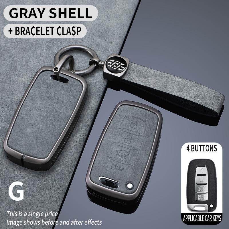 Premium-Schlüsselhülle für Beijing Hyundai: Passt für Langdong, IX35, Verna, Elantra, i30, Sonata 8 - Luxus-Accessoire für Herren