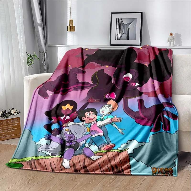 Steven Universe Cute Cartoon Blanket Kid s Warm Flannel Throw Blanket for Bed Bedroom Sofa Travel Picnic Blanket Birthday Gift 75cmx90cm