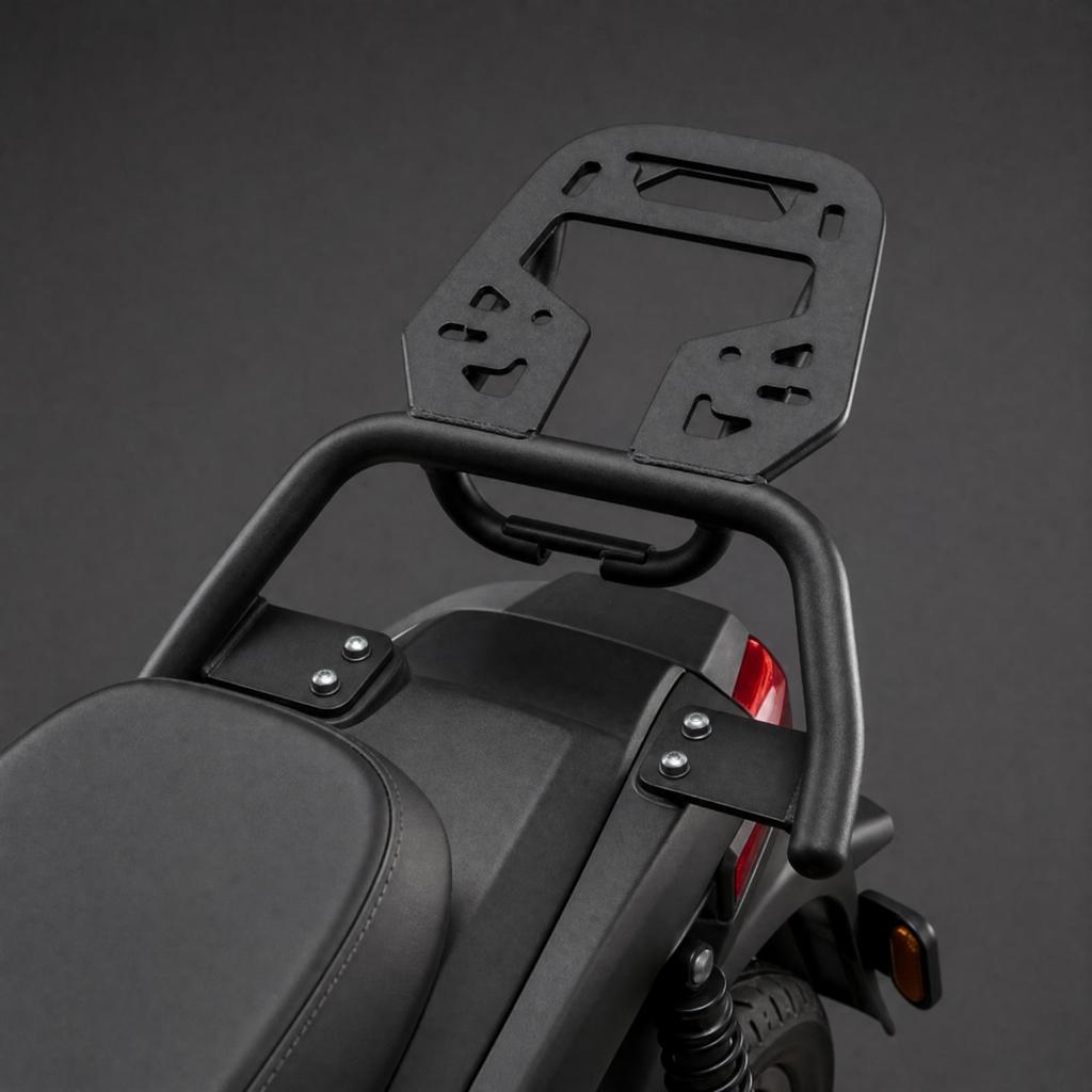 Rear Rack with Slotted Deck Sturdy Thicken Steel Cargo Shelf for