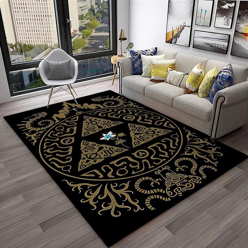 Horror Witchcraft Ouija Tarot Gothic Carpet Rug for Home Living Room Bedroom Sofa Doormat Decor,Kid Area Rug Non-slip Floor Mat
