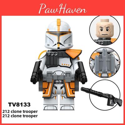 And Obi Wan Clone Soldier Building Block Man Mini Ornament Set