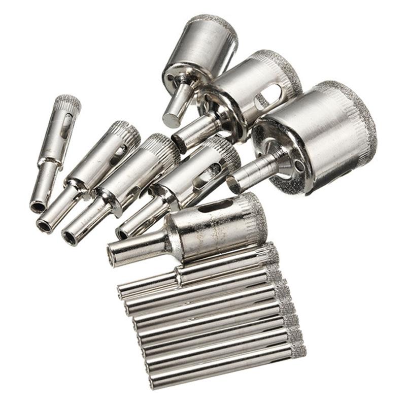 30pcs Holesaw Diamond Set Holes Saw Drill Bit Cutter Tile Glass Ceramic Marble