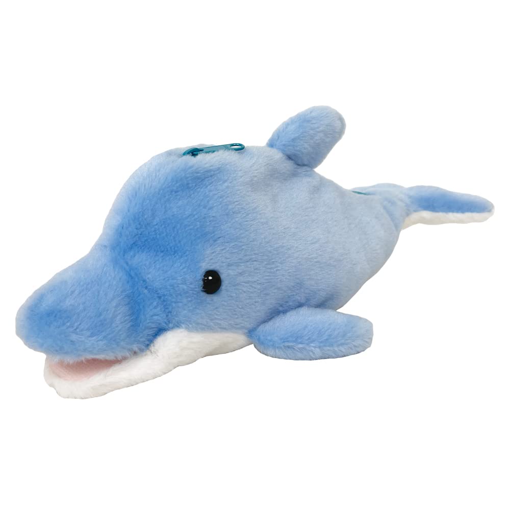 BESTEVER Wild Animal Pencil Case, Plush Pouch, Pencil Case, Dolphin, 48123