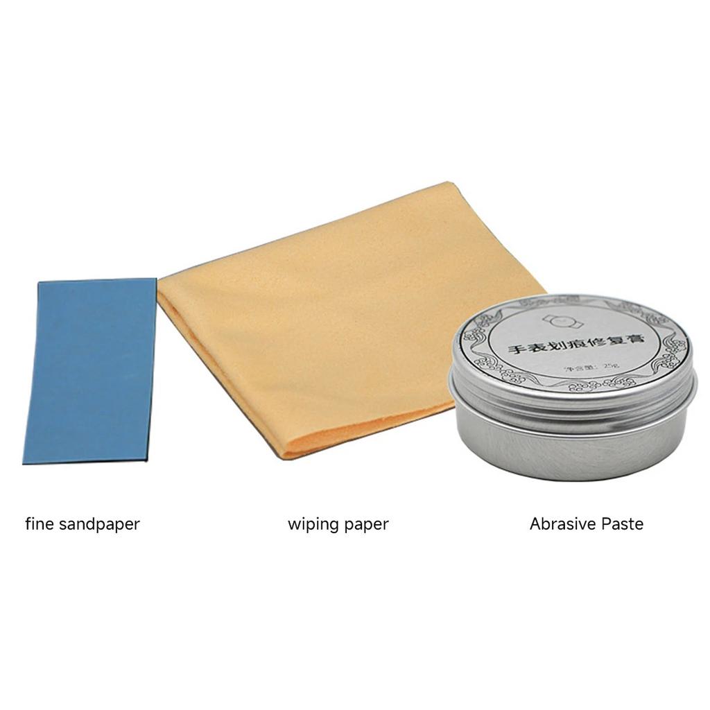 Watch Jewelry Polish Cream Remove Scratches Restore Gold Silver Stainless Steel Polishing Cloth Spatula Included Metal Watch Rep