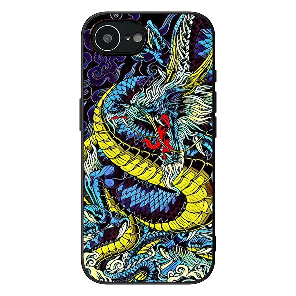 Cover for Samsung Galaxy S22 S21 S20 FE Ultra Plus A35 A36 A55 A37 A33 A34 A57 Coque Phone Case Fashion Ferocious Dragon Chinese