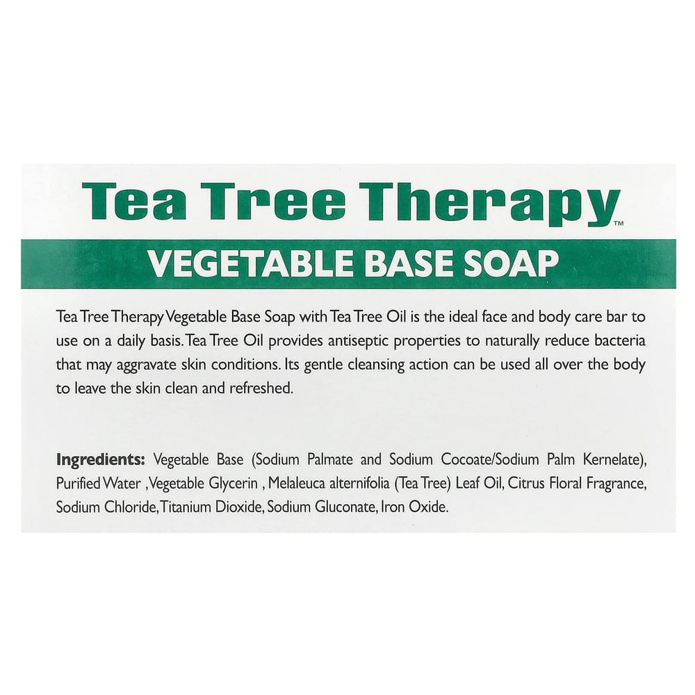 IHerb Teebaum Therapie Pflanzenseife mit Teebaumöl 110g (3,9 oz)