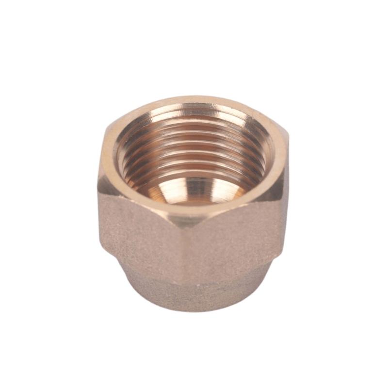 Brass Tube Nut for Car Air-Conditioning Line Service, Six-Sided 4 Pack Fitting for Vehicle and Motorcycle Use Work