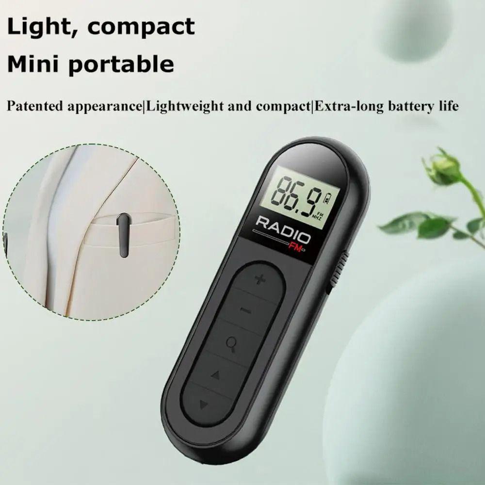 Outdoor Portable Radio Receiver 76-108MHZ Mini Radio New Mini Pocket FM Radio