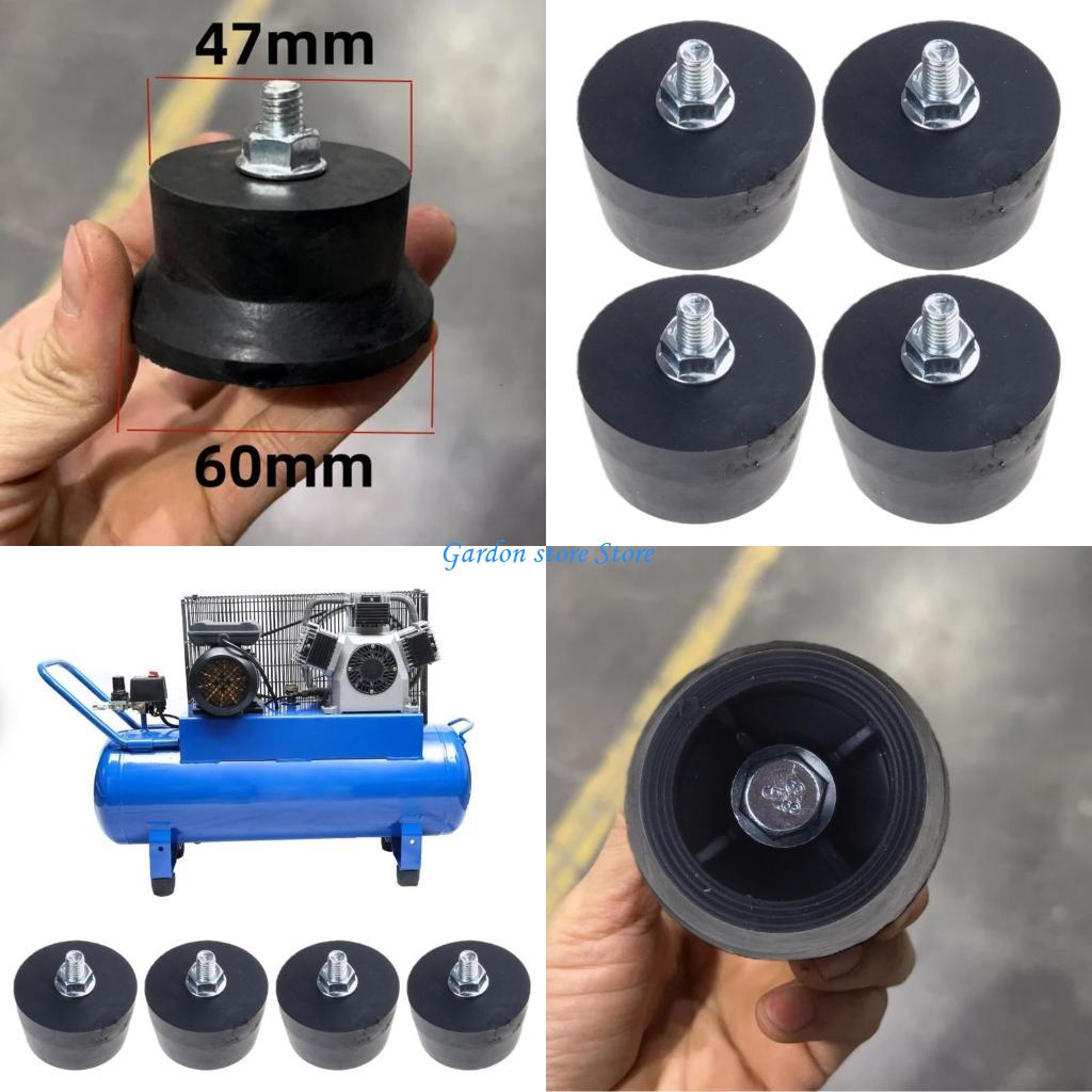 B0KB Industrial Compressor Shock Absorbing Rubber Pad Preinstalled Fasteners for Stability