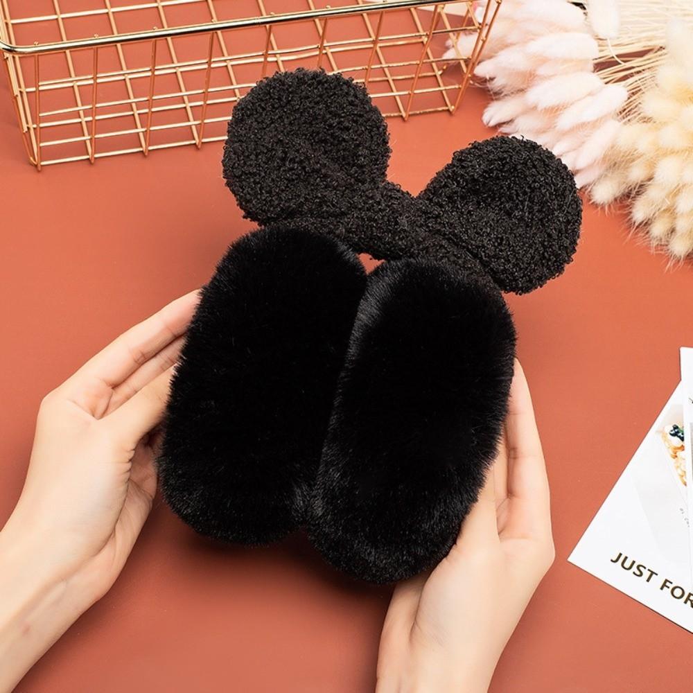 Winter Warm Soft Earmuffs Ear Protection Thickened Fluffy Earflaps Antifreeze Bowknot Ear Warmer For Women Men Outdoor Earmuffs