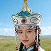 Traditional Mongolian Hat Breathable Fabric Headwear For Stage Shows And Cultural Event Stage Performances Accessory