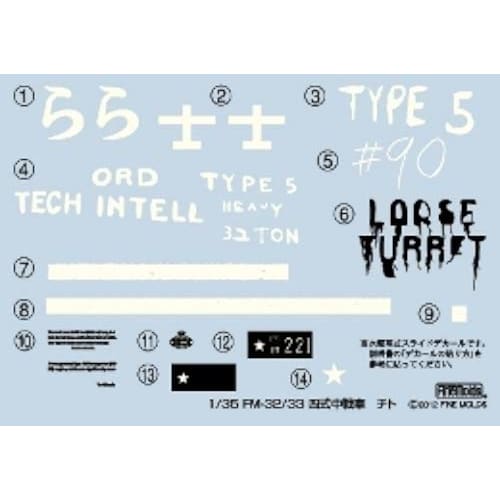 Fine Molds 1/35 Scale Japanese Army Type 4 Medium Tank Chi-To Mass Production Plastic Model Kit FM33