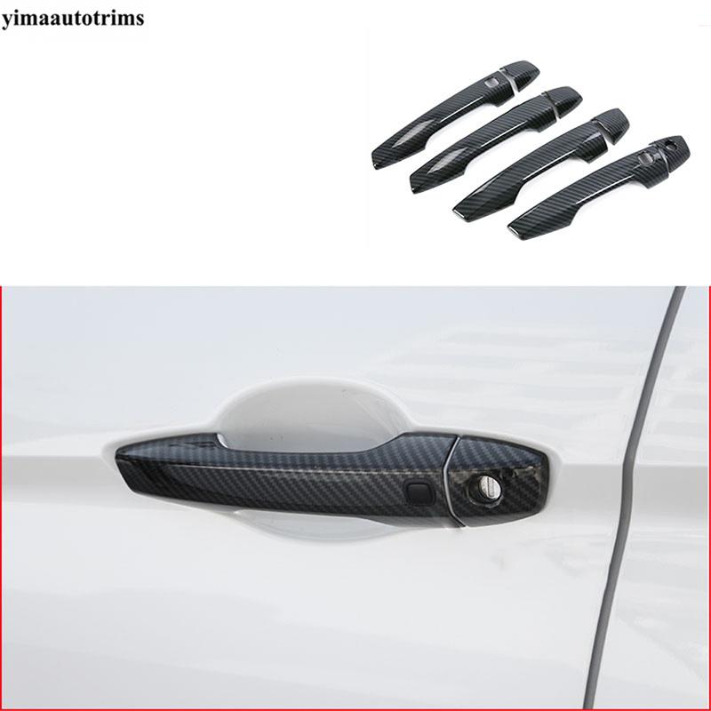 Car Side Door Handle Decoration Protection Cover Trim For Mitsubishi Outlander  - 2025 ABS Chrome / Carbon Fiber Accessories