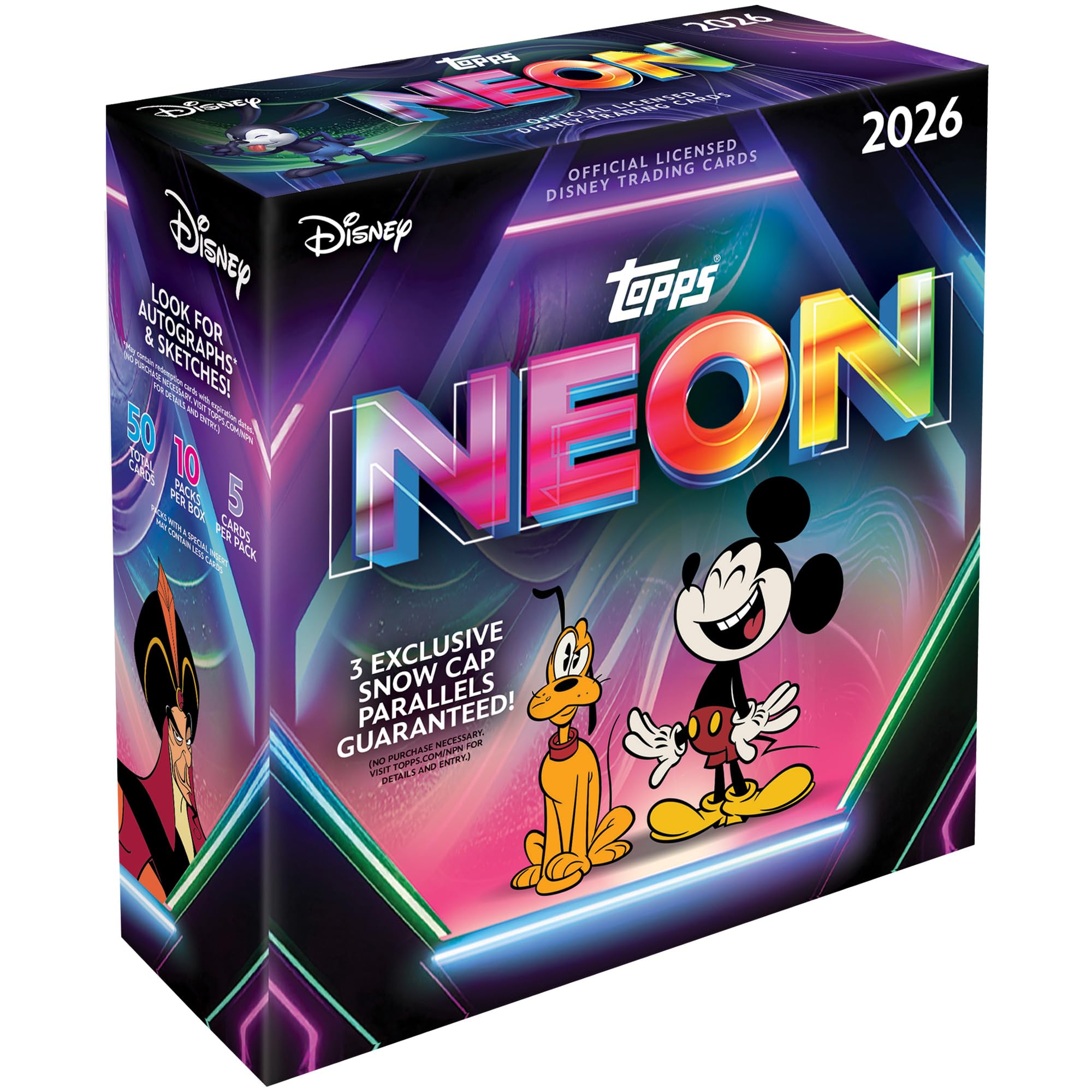 2026 Topps Disney Неоновая Фабрика Запечатанный Мега - - Коробка.