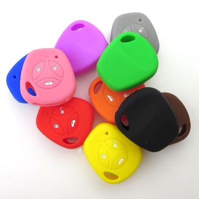 Buttons 3 Silicone Car Key Fob Case For LADA Priora Kalina Granta Sport Sedan Vesta X-Ray