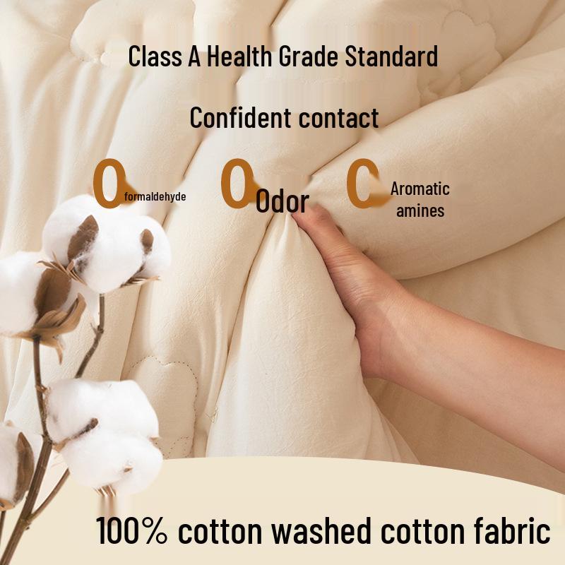 Premium Cotton Quilt: Class A, Single/Double, All-Season, Extra Thick for Winter Warmth