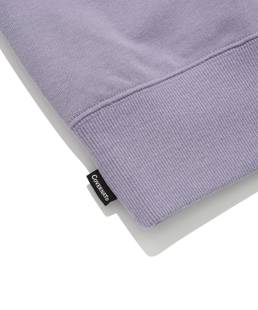 COVERNAT Knit Collared Sweatshirt Lavender