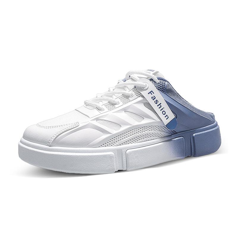 

Повседневные тапочки без застежек, открытая обувь для душа на пляже, в помещении, на весну и лето, повседневная дышащая обувь инновационного дизайна 44